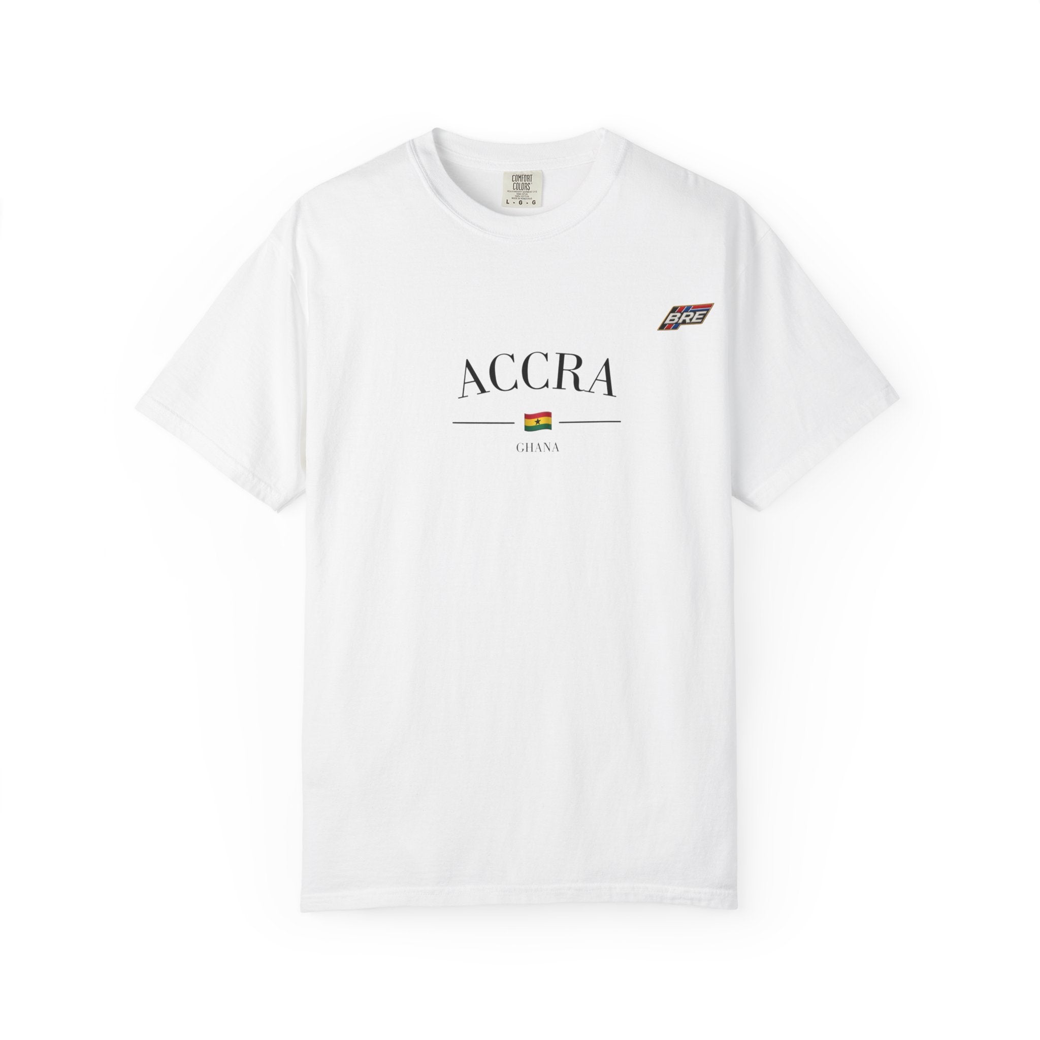Accra City T-Shirt — Minimal Ghana Flag Travel Tee