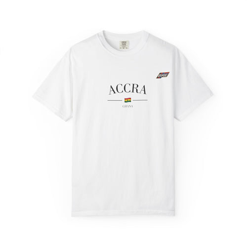 Accra City T-Shirt — Minimal Ghana Flag Travel Tee