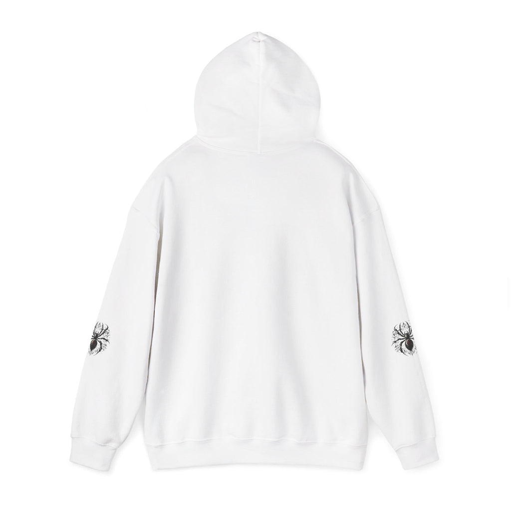 Spider Skull Hoodie — Gothic Black Widow Graphic Sweatshirt