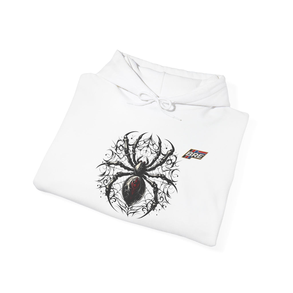Spider Skull Hoodie — Gothic Black Widow Graphic Sweatshirt