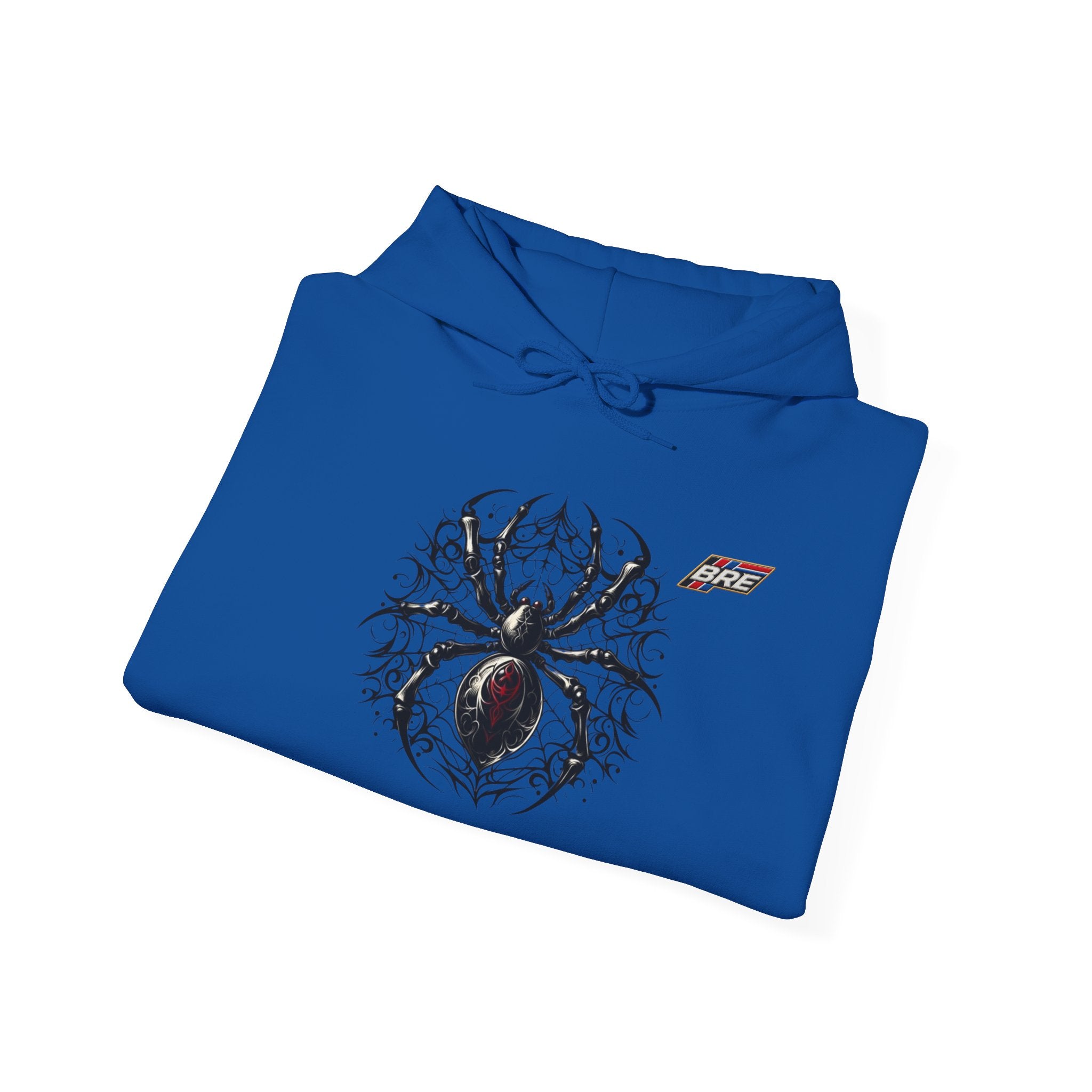 Spider Skull Hoodie — Gothic Black Widow Graphic Sweatshirt