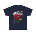 Pleasure Rose Graphic Tee — Gothic Red Rose Streetwear T-Shirt