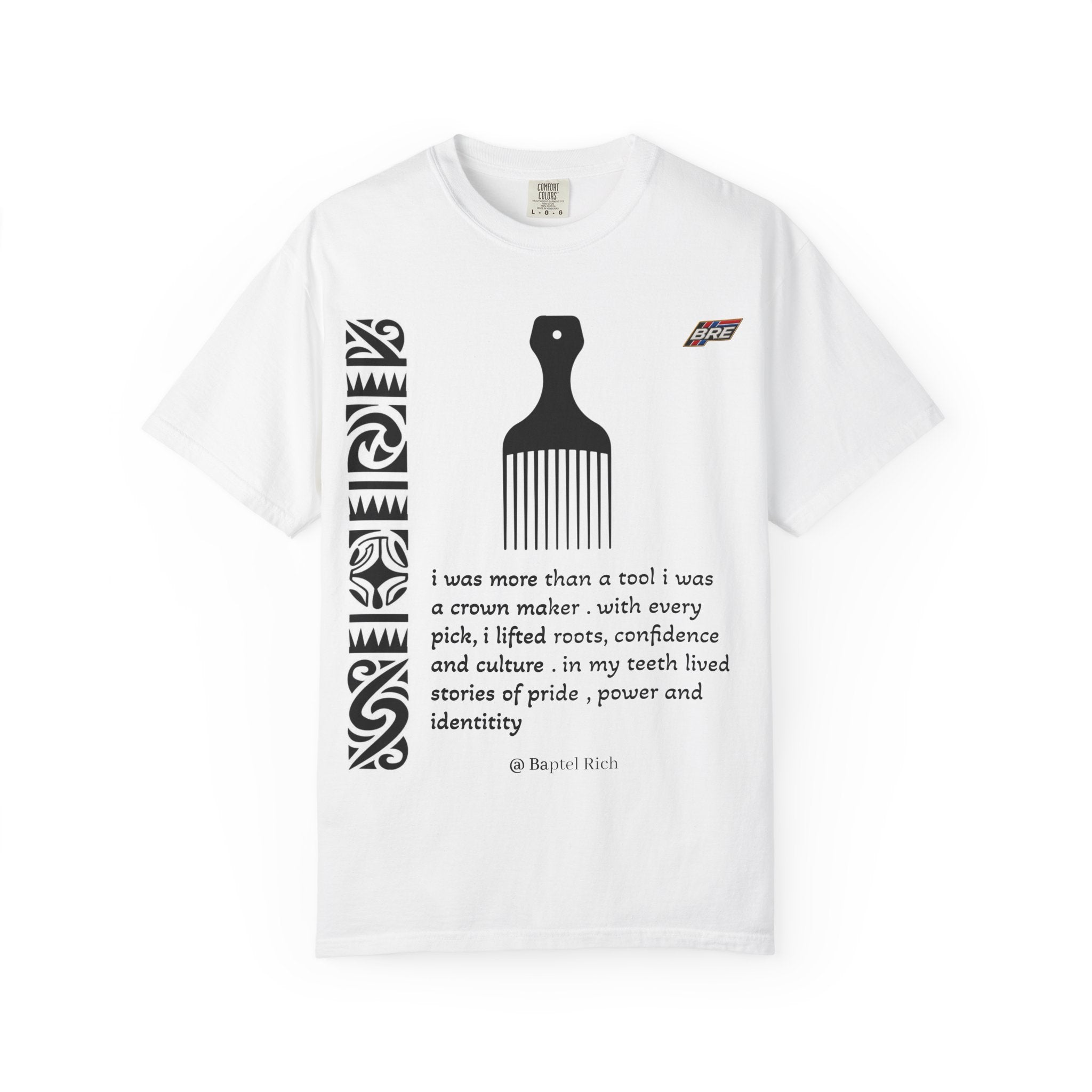 Afro Pride Graphic T-Shirt — "I was more than a tool" Black Power Pick & Baobab Tree Tee