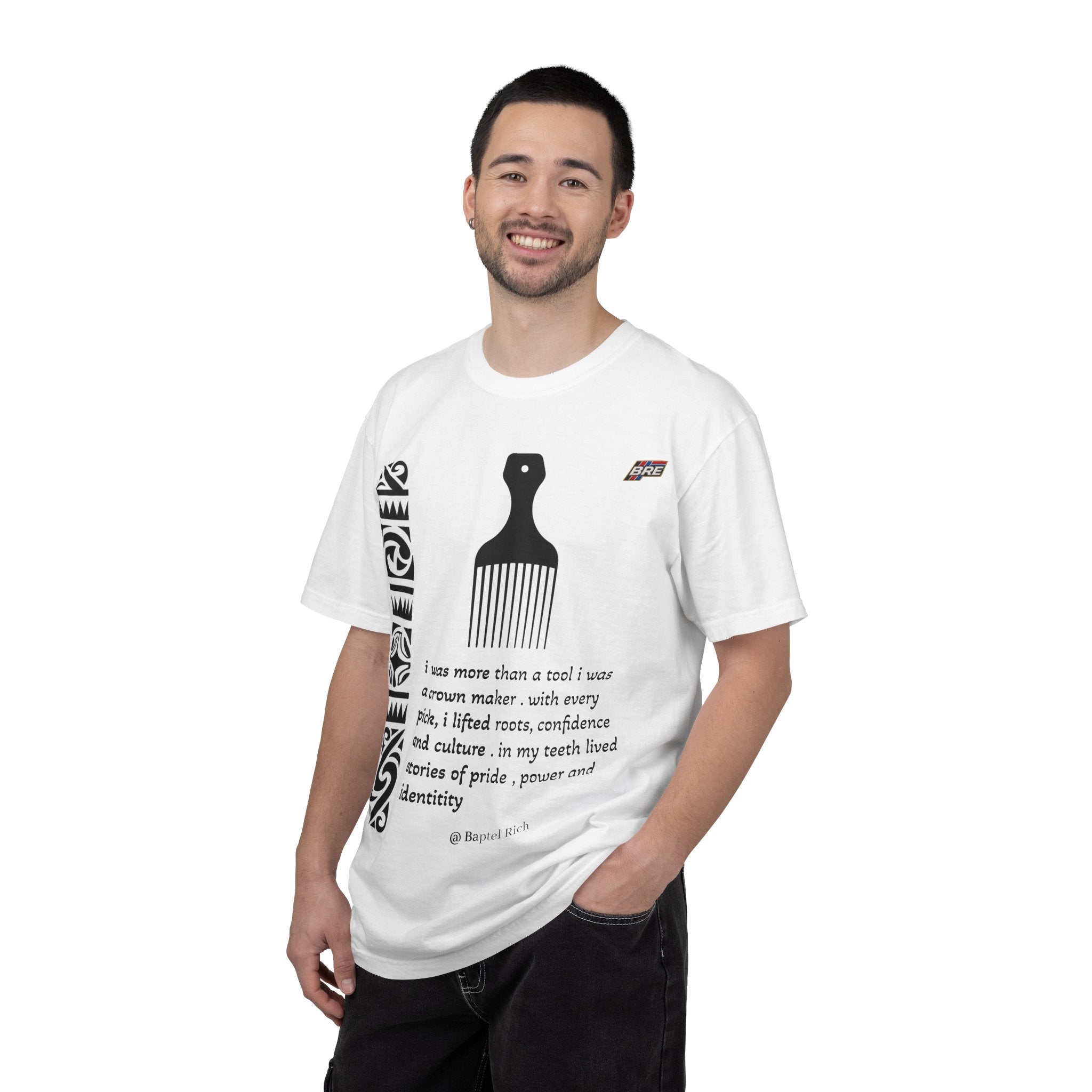 Afro Pride Graphic T-Shirt — "I was more than a tool" Black Power Pick & Baobab Tree Tee