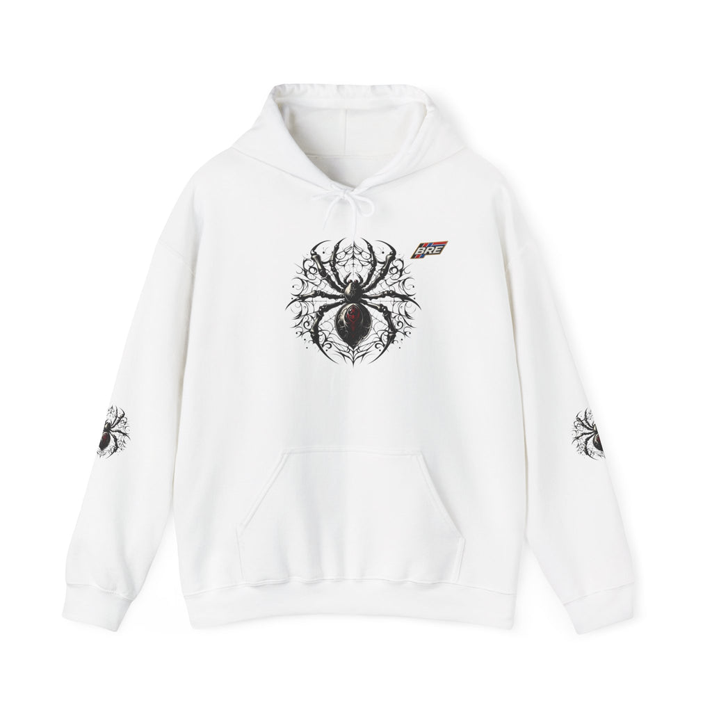 Spider Skull Hoodie — Gothic Black Widow Graphic Sweatshirt