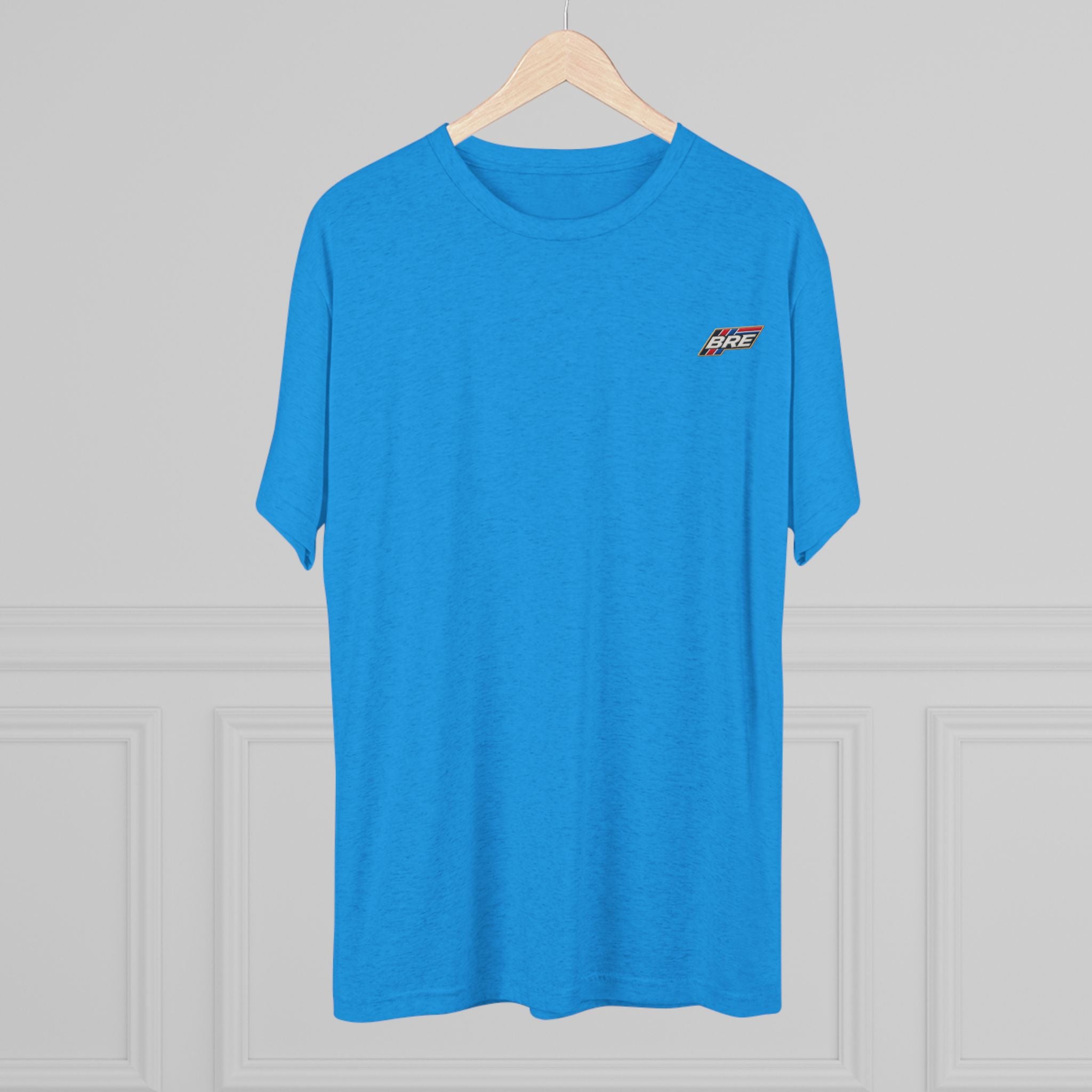 Retro 'Vibe' Chest Logo Tee — Unisex Tri-Blend Crew