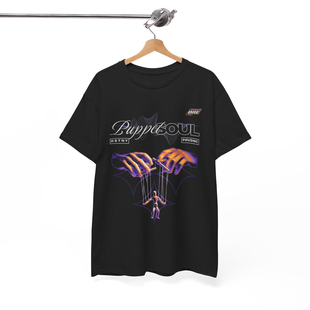 Puppet Soul Graphic Tee – Neon Marionette Hands Band Shirt