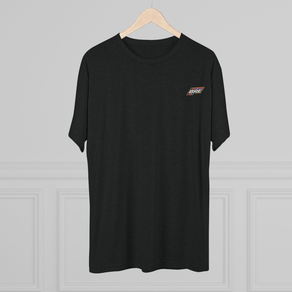 Retro 'Vibe' Chest Logo Tee — Unisex Tri-Blend Crew