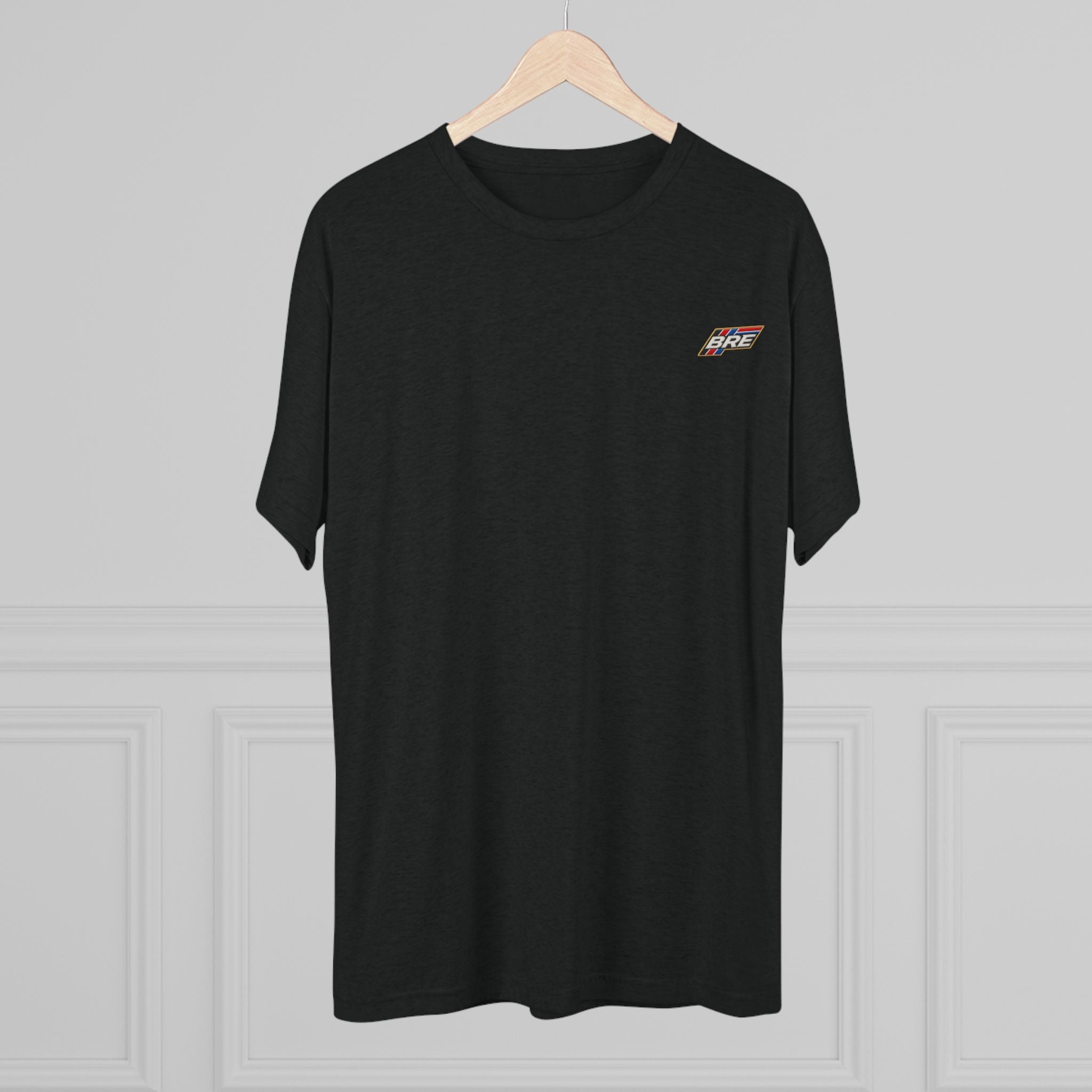 Retro 'Vibe' Chest Logo Tee — Unisex Tri-Blend Crew