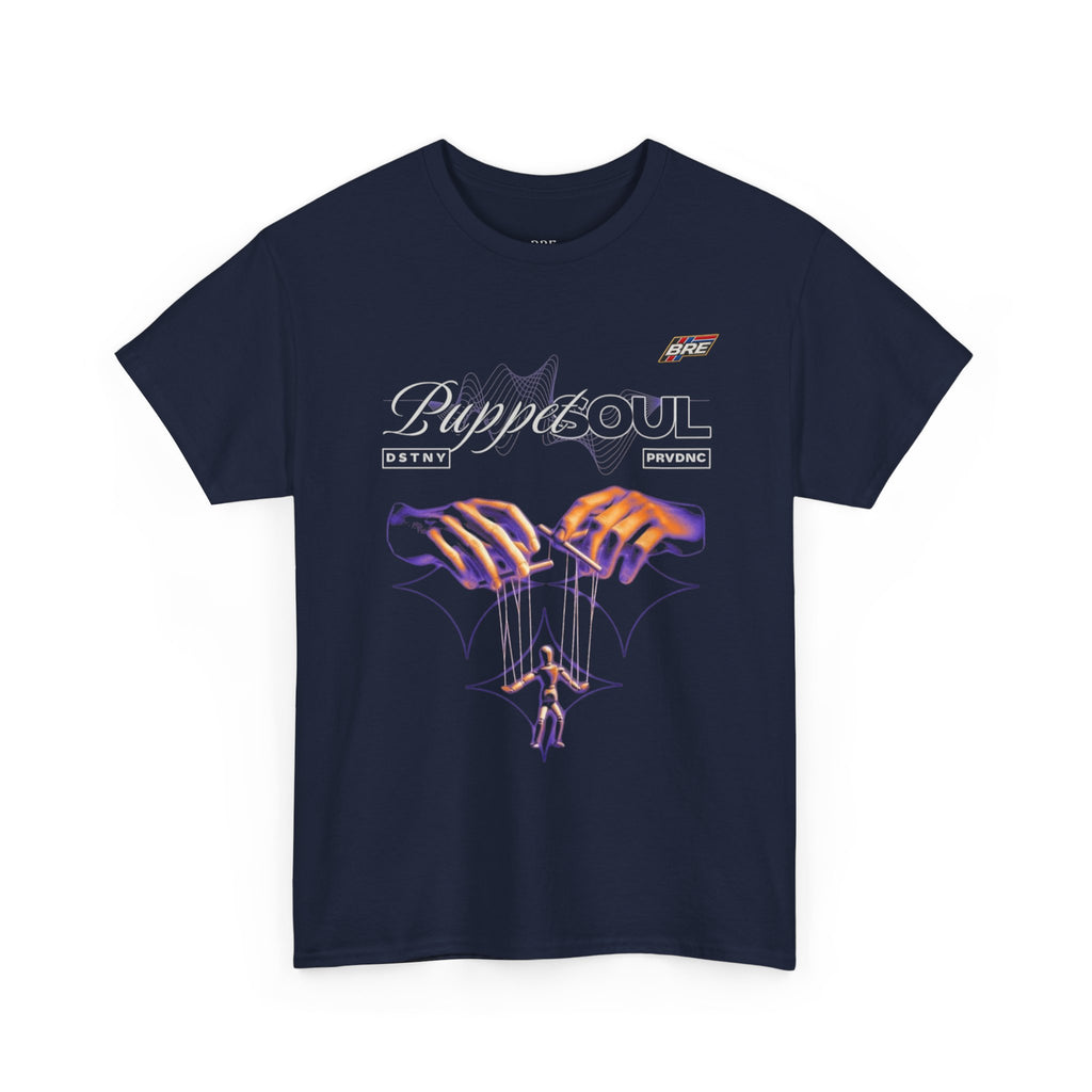 Puppet Soul Graphic Tee – Neon Marionette Hands Band Shirt