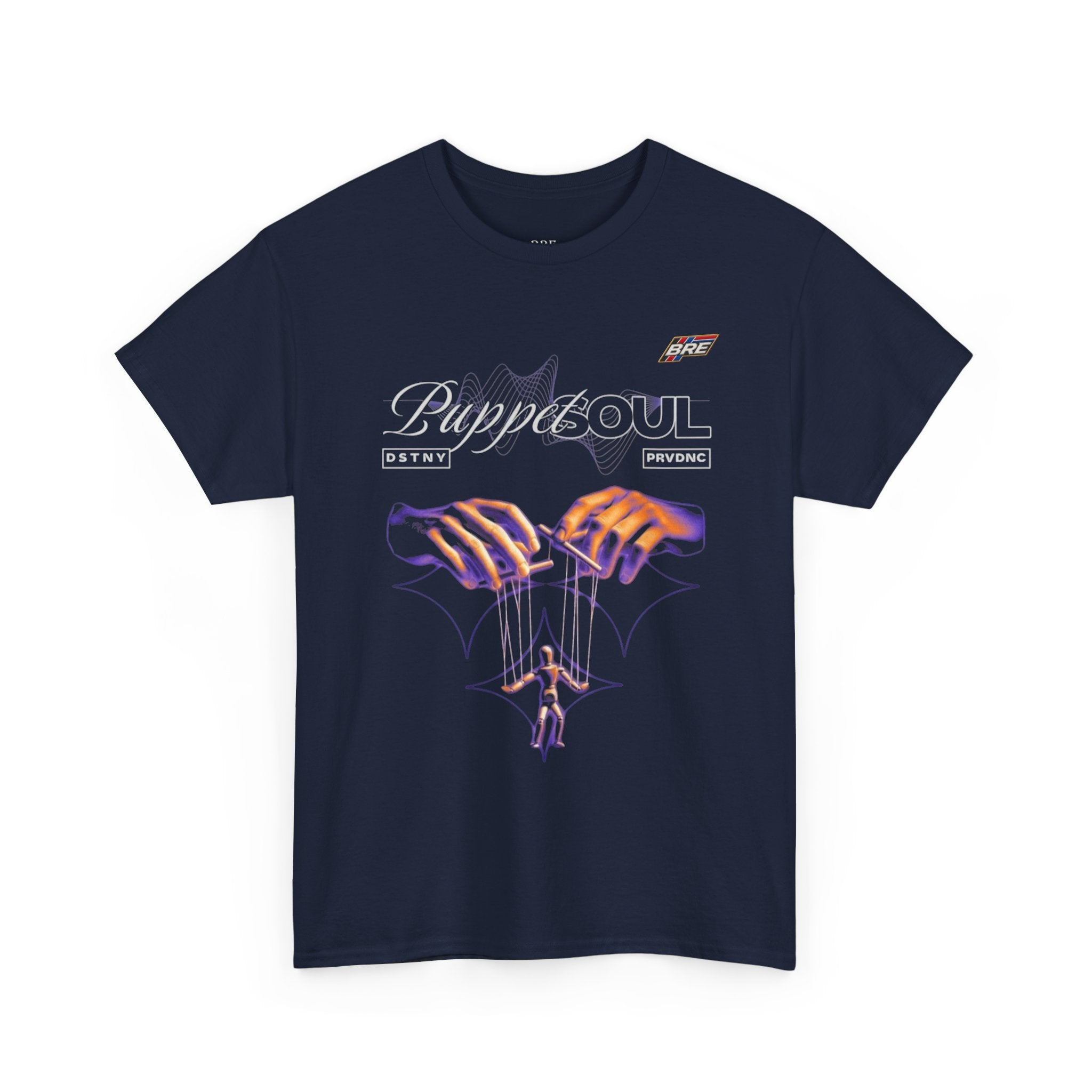 Puppet Soul Graphic Tee – Neon Marionette Hands Band Shirt