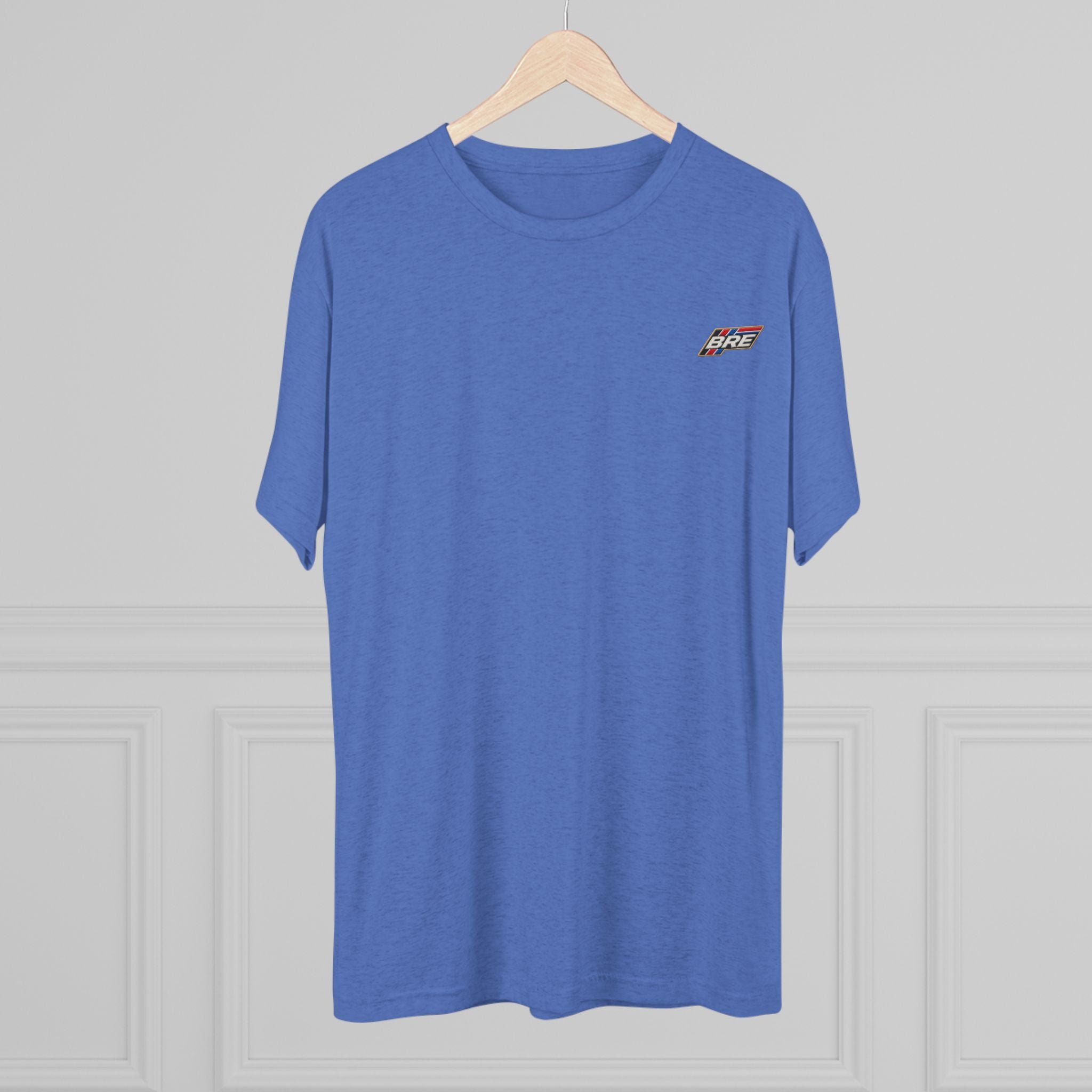 Retro 'Vibe' Chest Logo Tee — Unisex Tri-Blend Crew